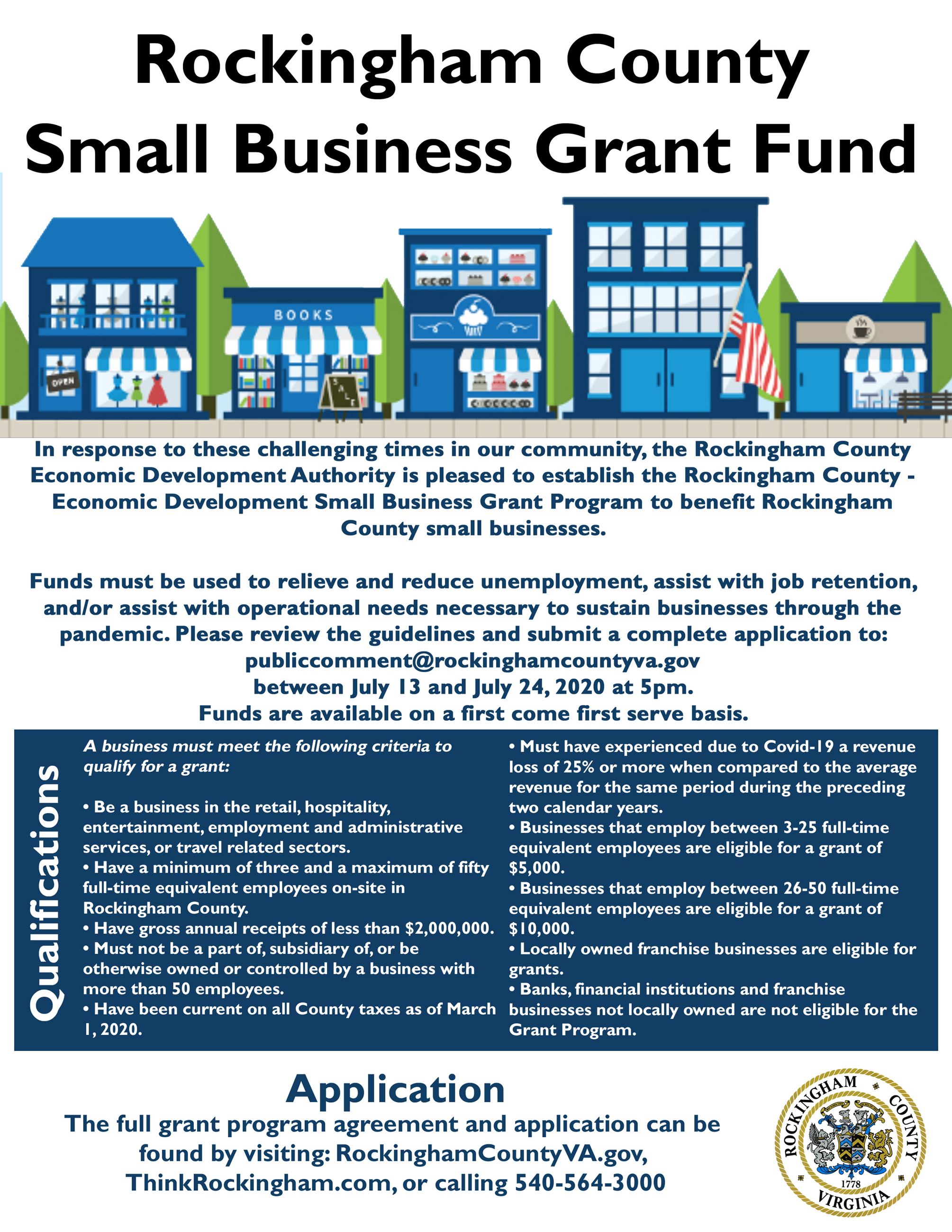 RoCo Small Business Grant Flyer 