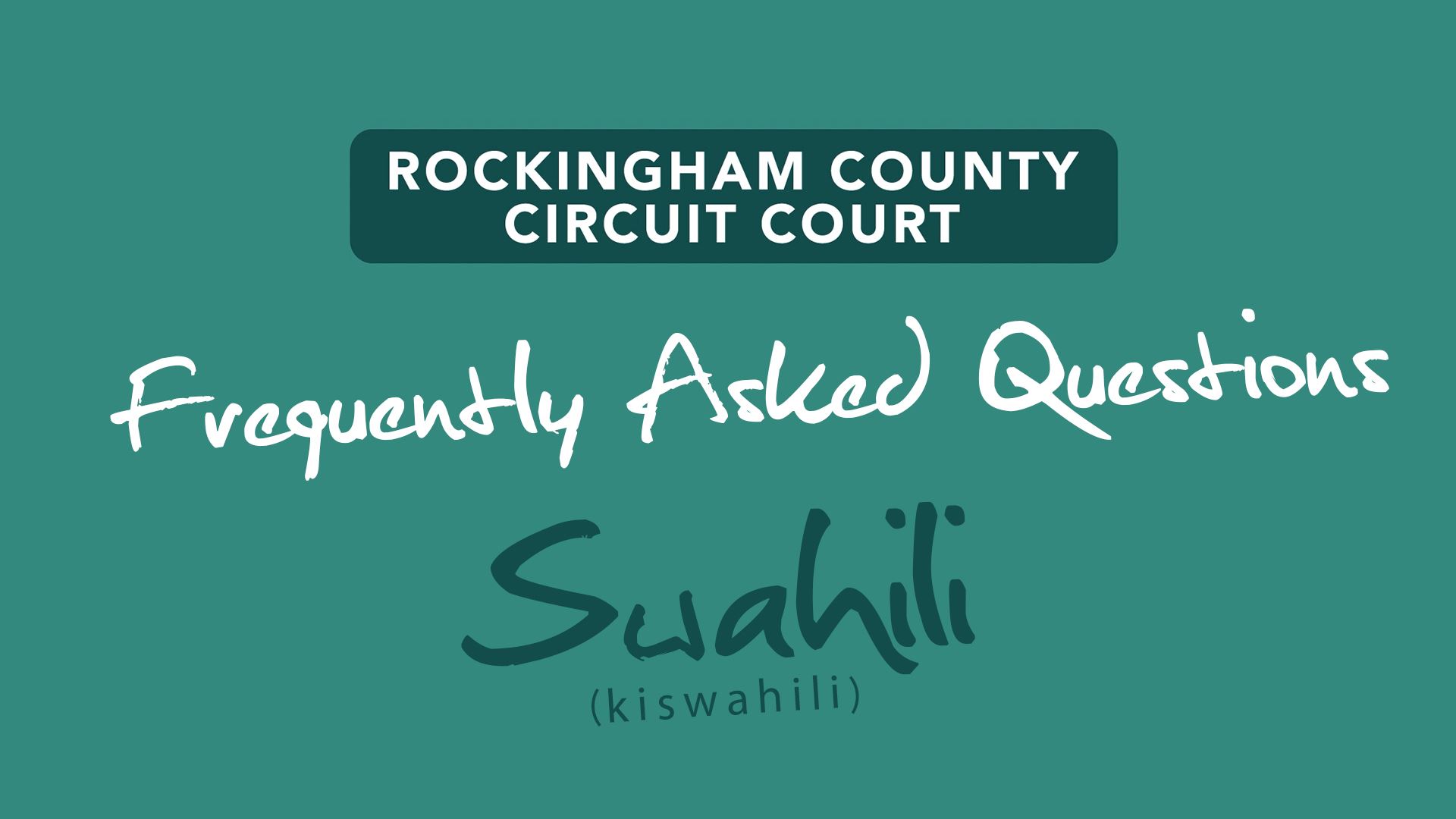 Link to Swahili Help Videos