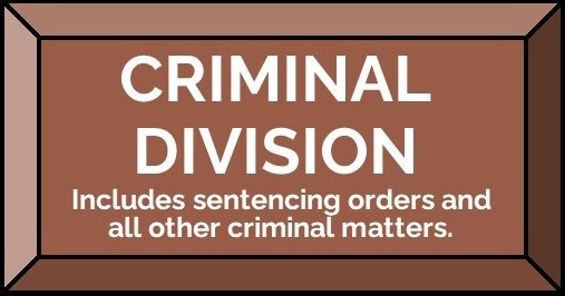 Criminal Division includes sentencing orders and all other criminal matters