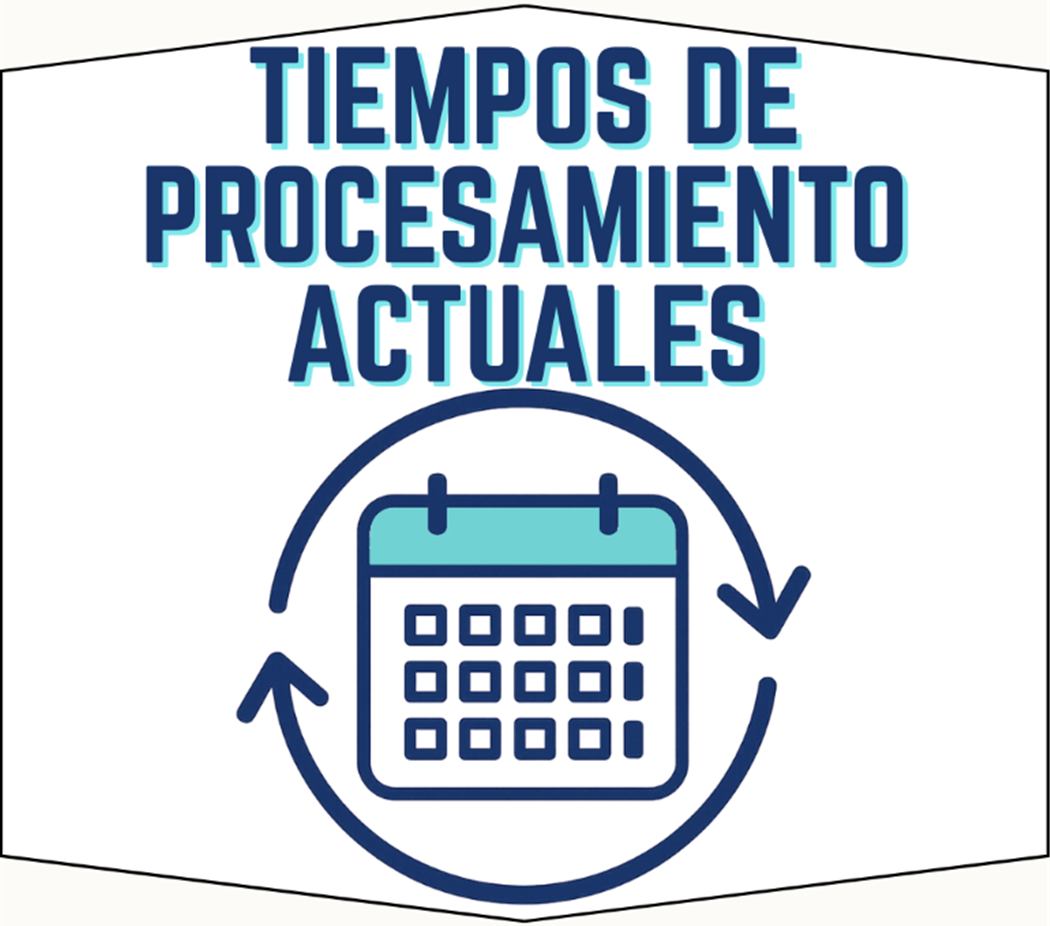 TIEMPOS DE PROCESAMIENTO ACTUALES